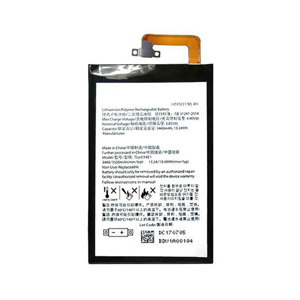 3.85V 3505mAh TLP034E1 Smartphone Battery for BlackBerry BBB100-1