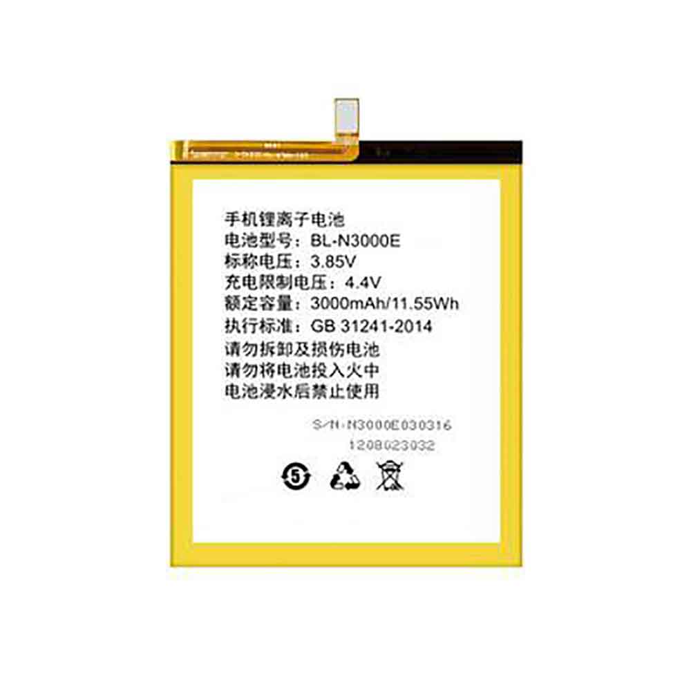 3.85V 3000mAh Gionee S9 Replacement Battery