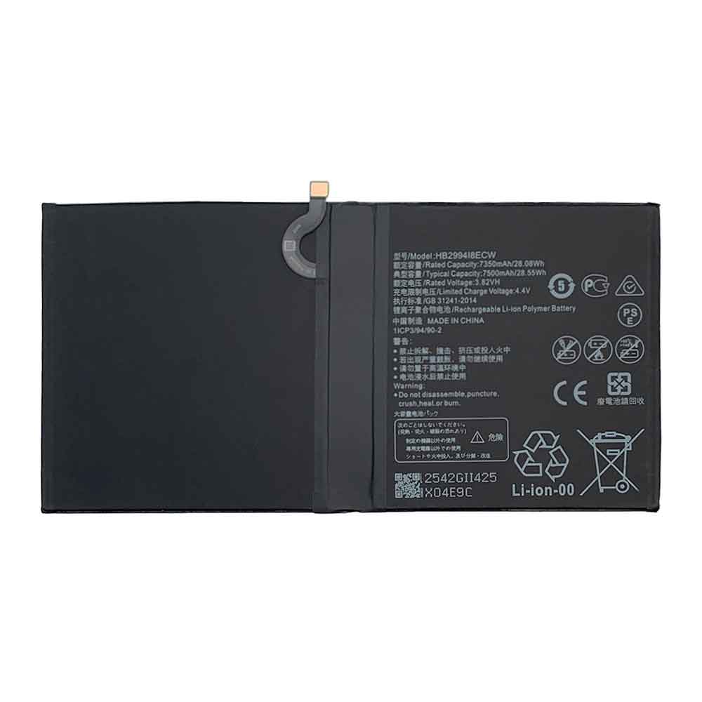 3.82V 7500mAh HB2994I8ECW Tablet Battery for Huawei MediaPad M6
