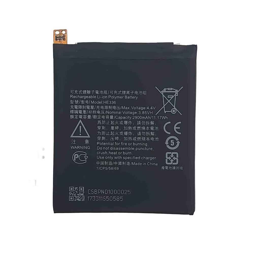 3.85V 2900mAh HE336 Smartphone Battery for Nokia 5