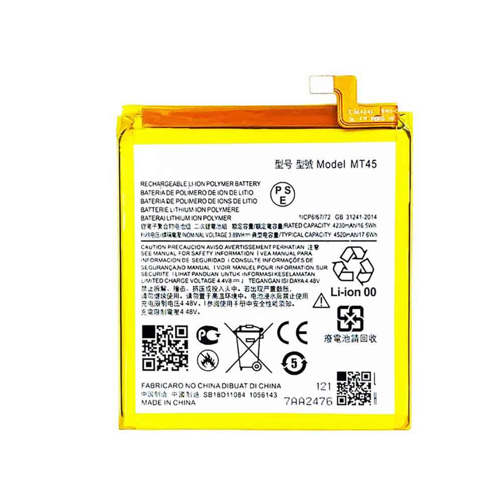3.89V 4520mAh MT45 Smartphone Battery for Motorola Edge S Pro