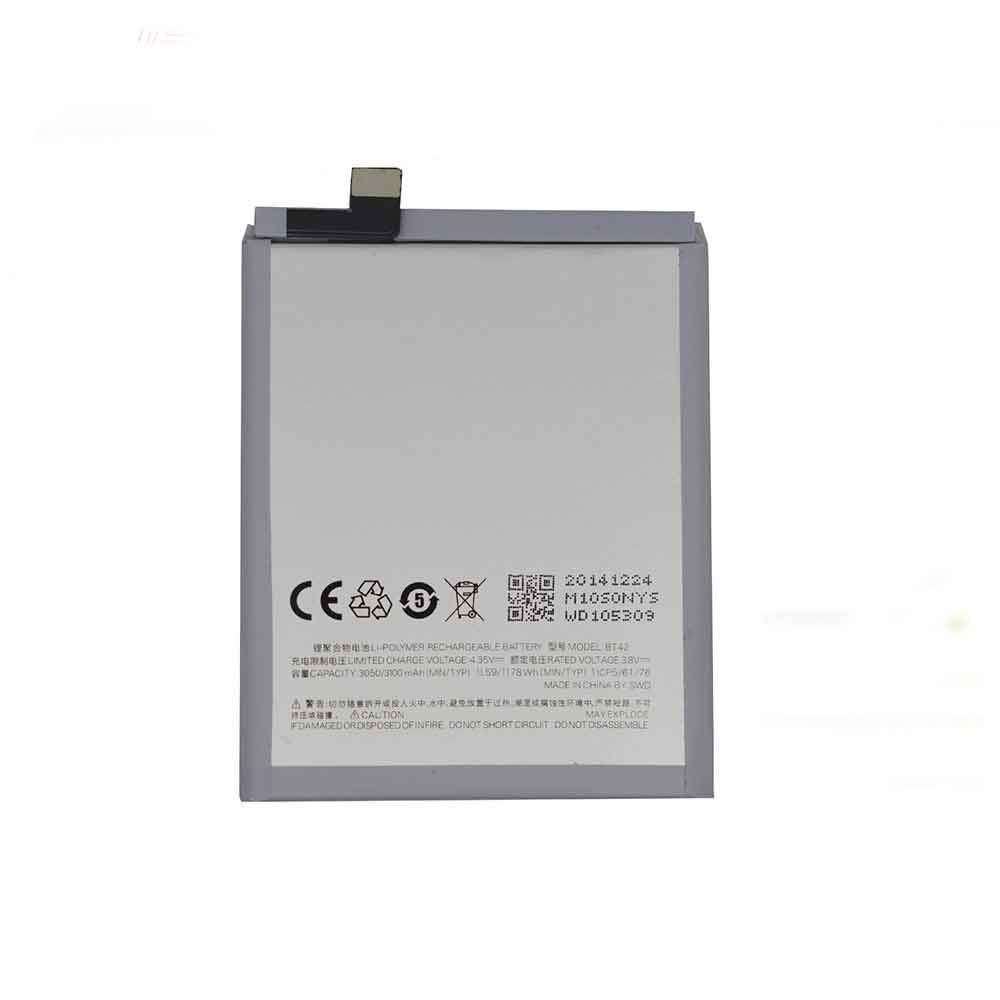 3.8V 3100mAh BT42 Smartphone Battery for Meizu M1 Note