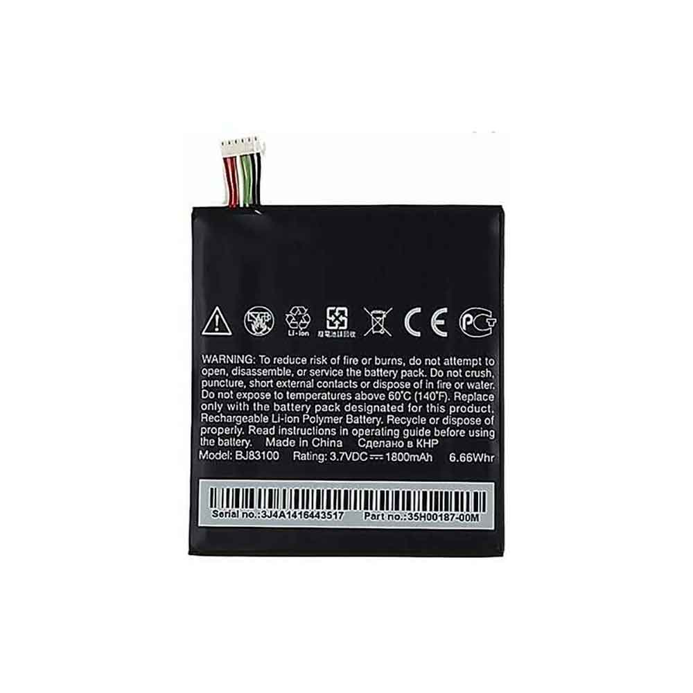 3.7V 1800mAh BJ83100 Smartphone Battery for HTC One X