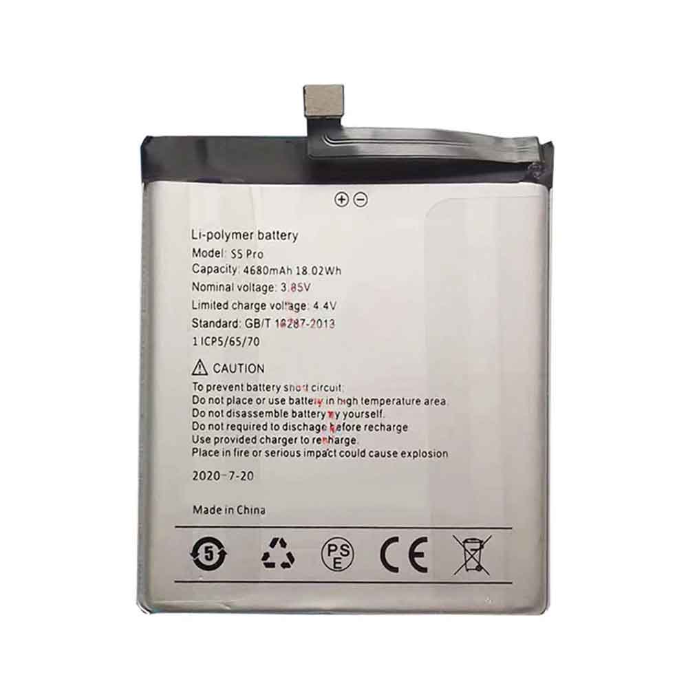 3.85V 4680mAh S5-Pro Smartphone Battery for UMiDigi Z, Z Pro