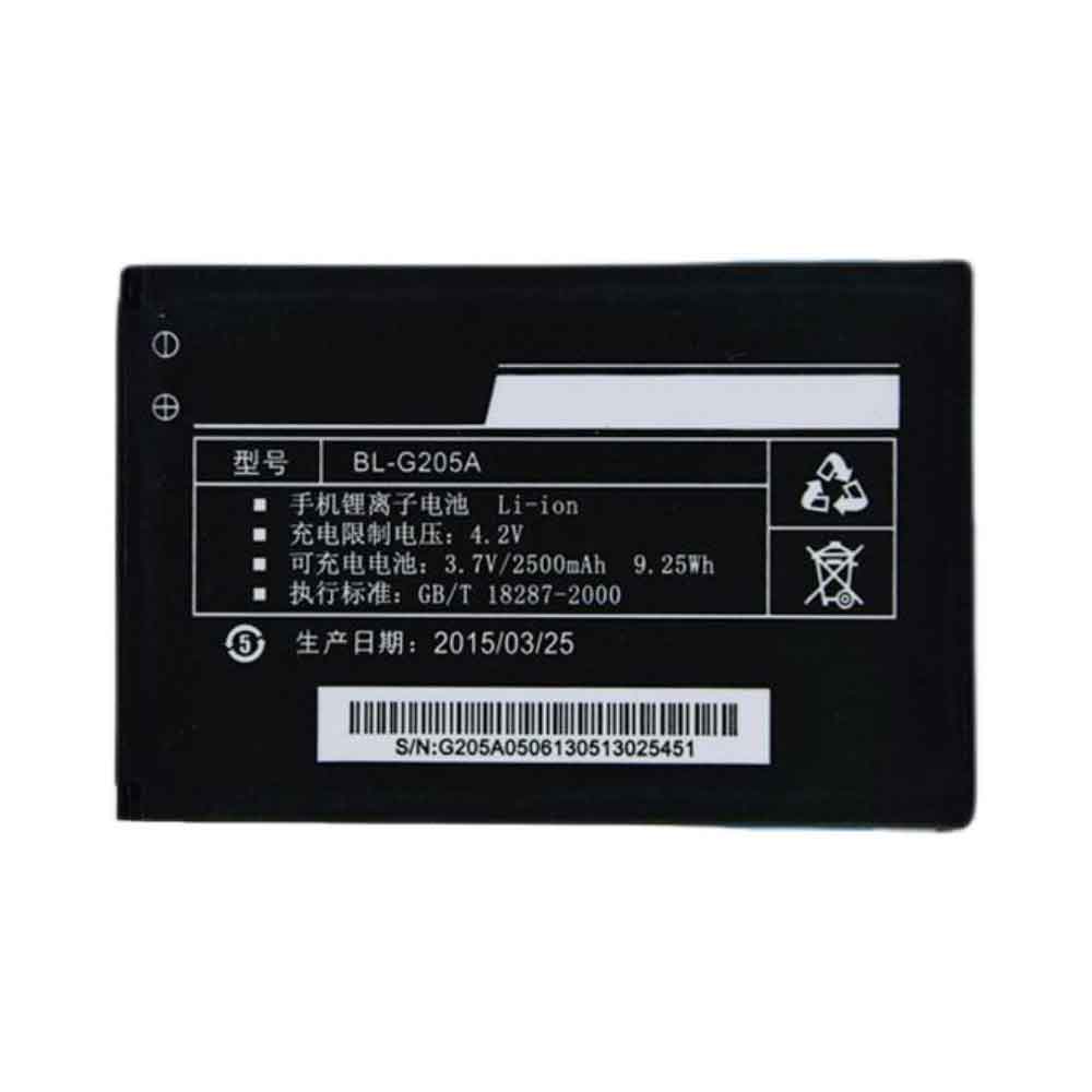 3.7V 2500mAh BL-G205A Smartphone Battery for Gionee V560