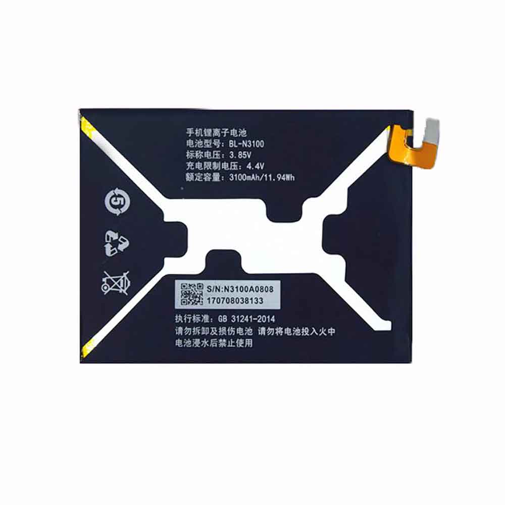 3.85V 3100mAh BL-N3100 Smartphone Battery for Gionee S10C S10CL