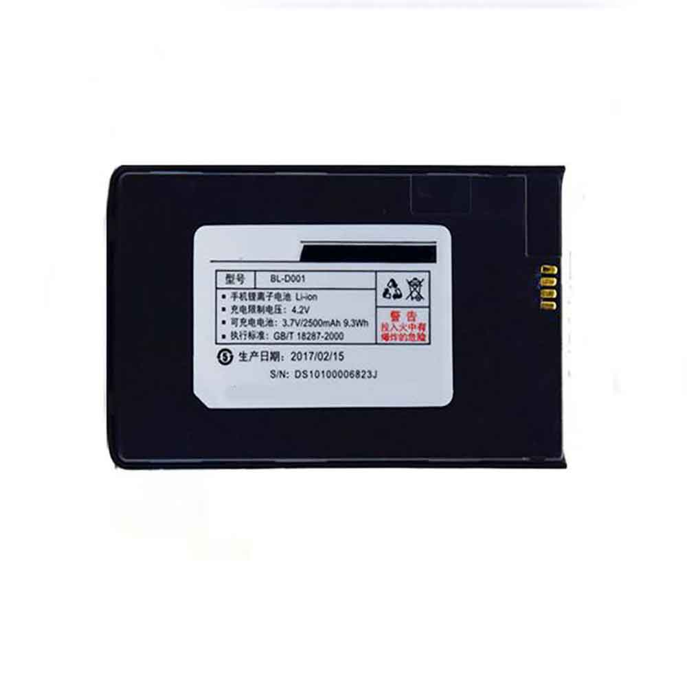3.7V 2500mAh BL-D001 Smartphone Battery for Gionee V109