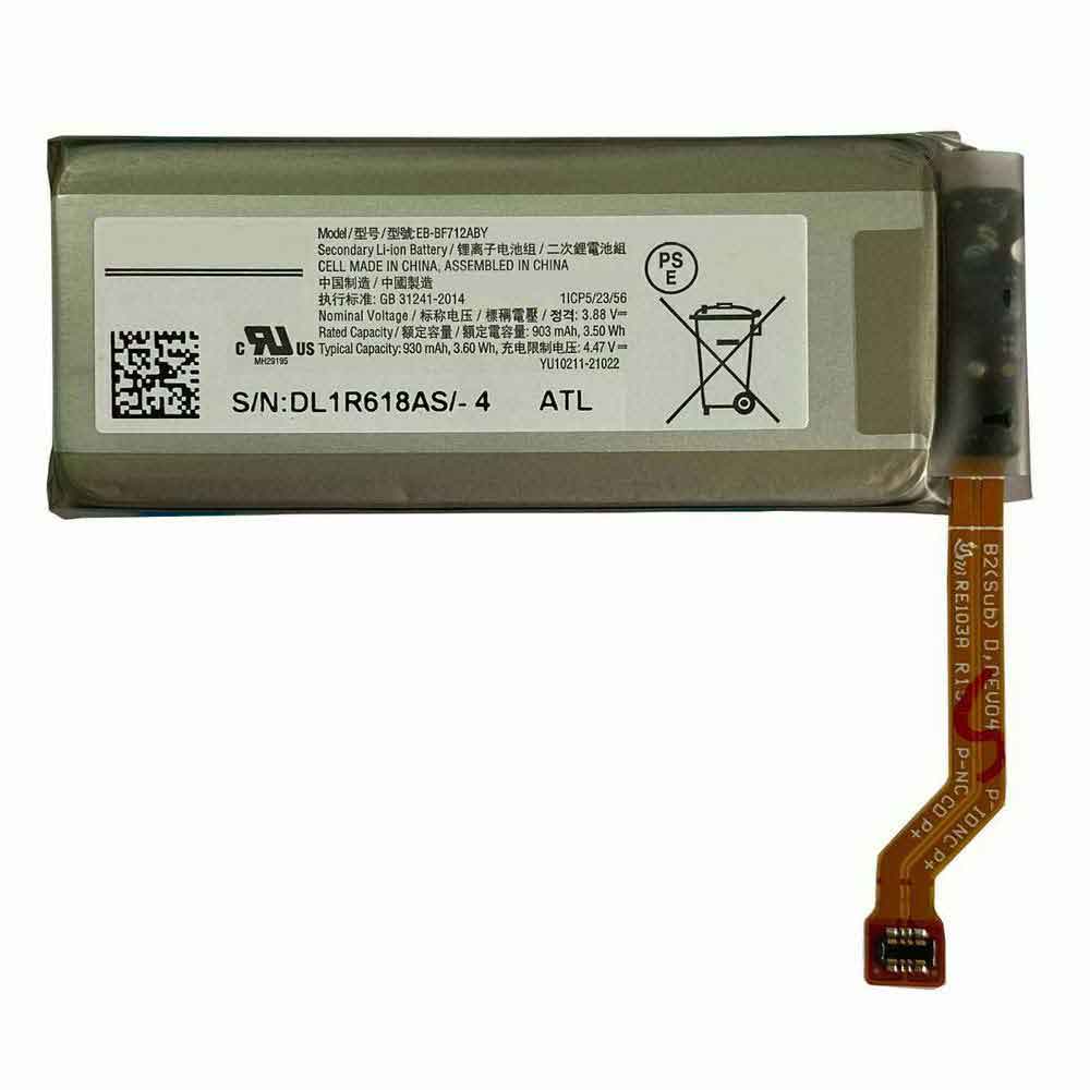 3.88V 930mAh EB-BF712ABY Smartphone Battery for Samsung Galaxy Z Flip 3