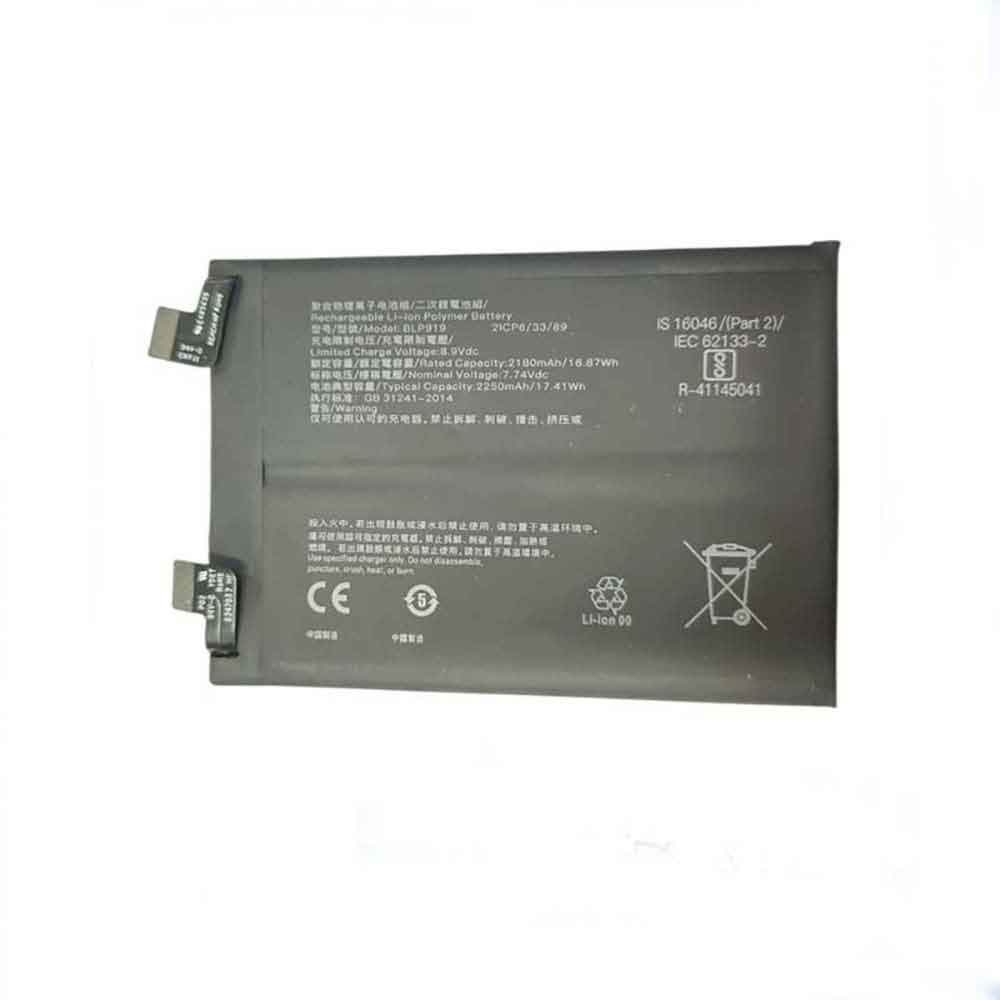 7.74V 2250mAh BLP919 Smartphone Battery for OPPO Realme GT Neo3