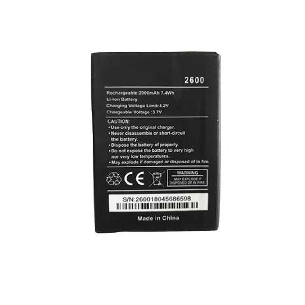 3.7V 2000mAh 2600 Smartphone Battery for Wiko 2600