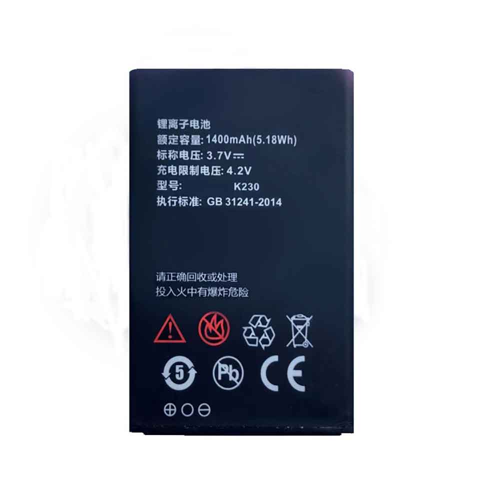 3.7V 1400mAh K230 Smartphone Battery for ZTE Angel Care