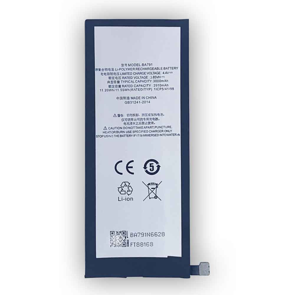 3.85V 3000mAh BA791 Smartphone Battery for Meizu Pro 7