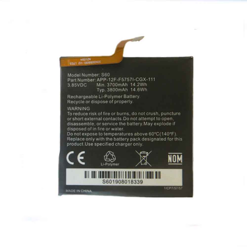 3.85V 3800mAh CAT Caterpillar APP-12F-F5757I-CGX-111 Replacement Battery