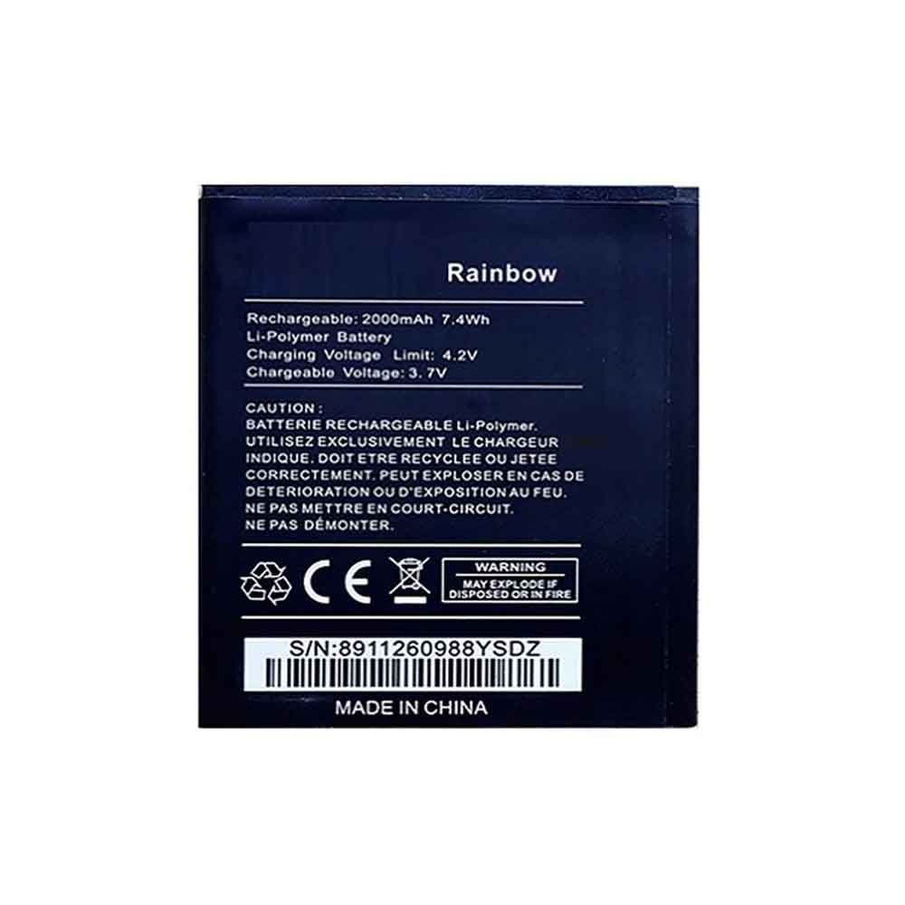 3.7V 2000mAh Rainbow Smartphone Battery for Wiko Rainbow 4G/Wax