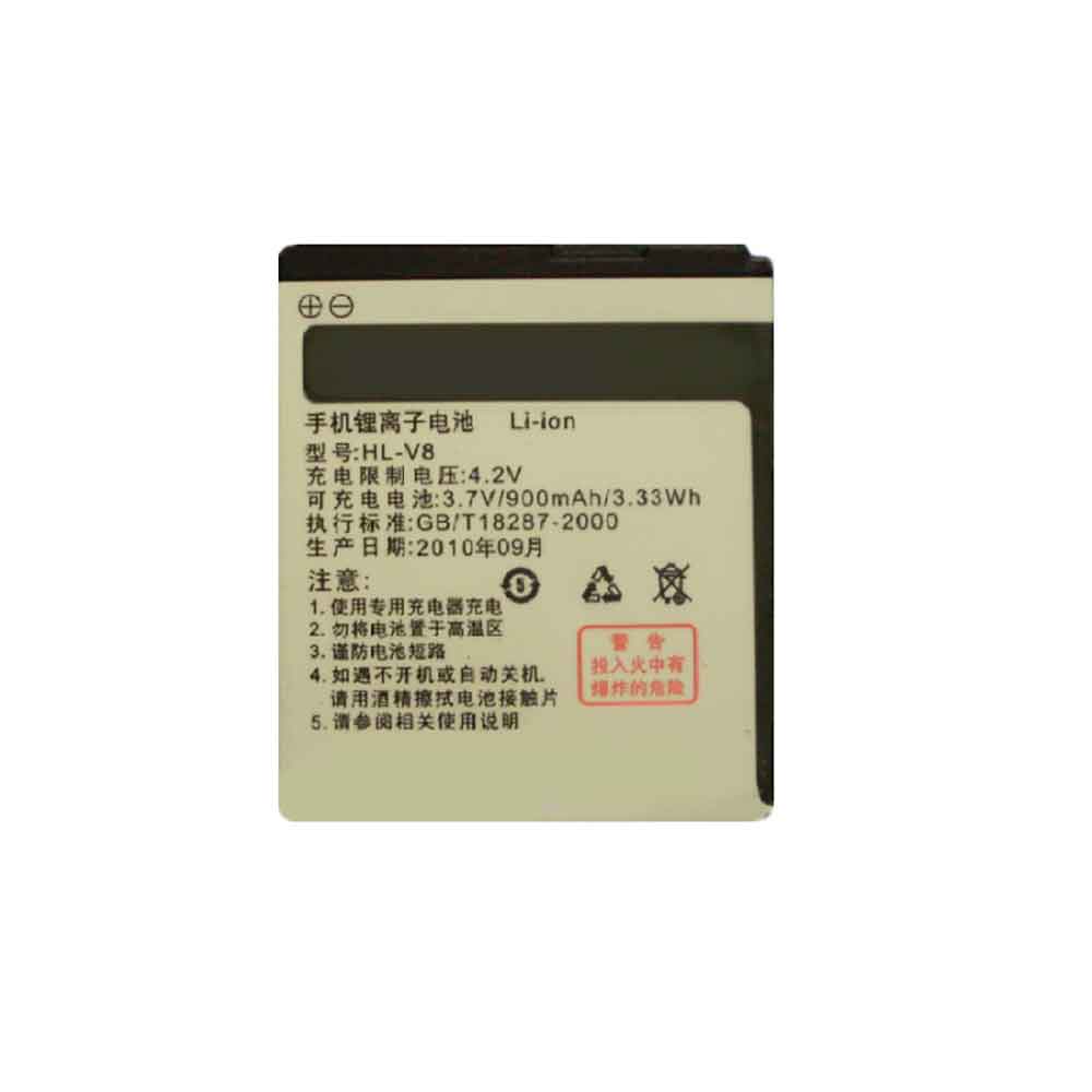 3.7V 900mAh HL-V8 Smartphone Battery for Hosin V8