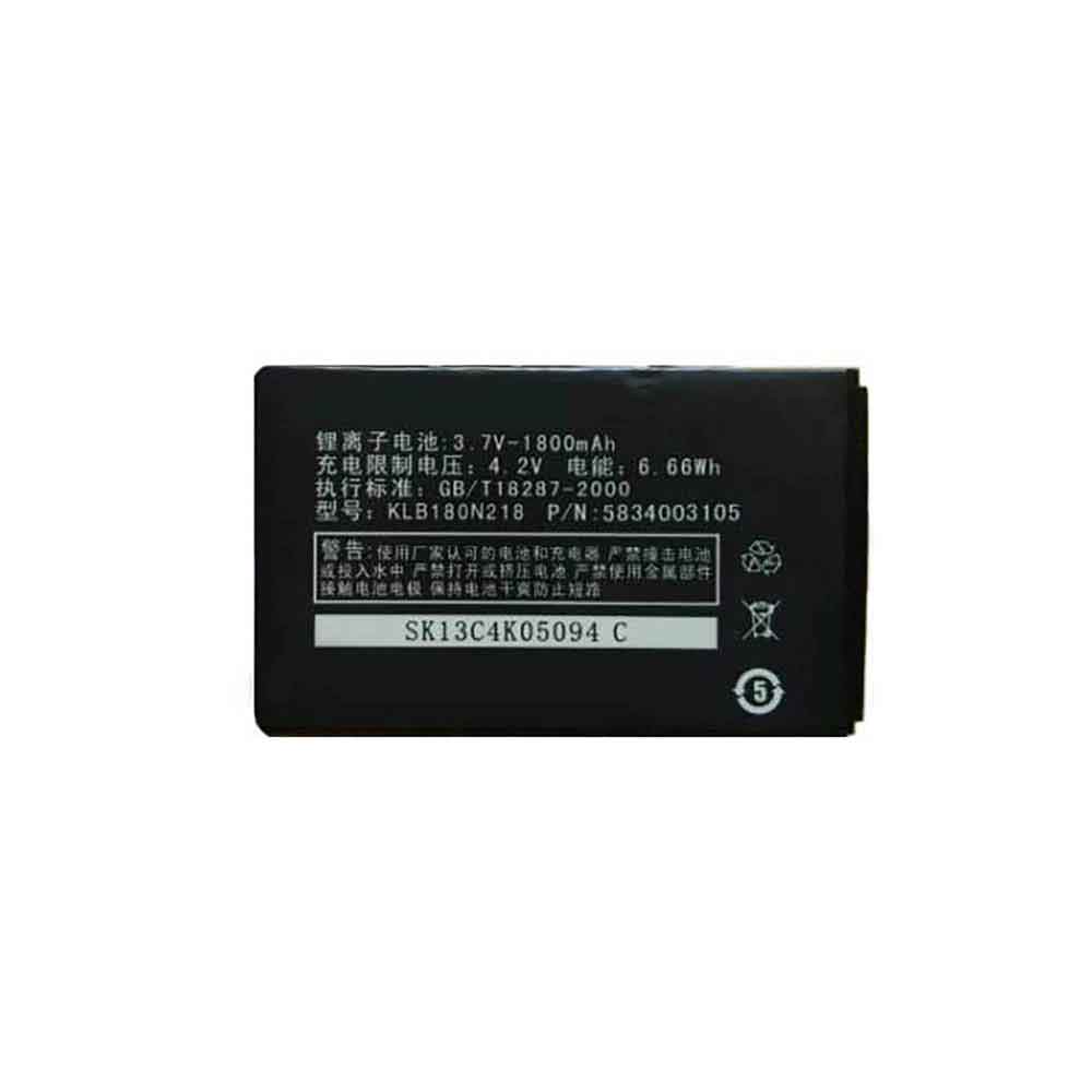 3.7V 1800mAh Konka D550 D550+ Replacement Battery