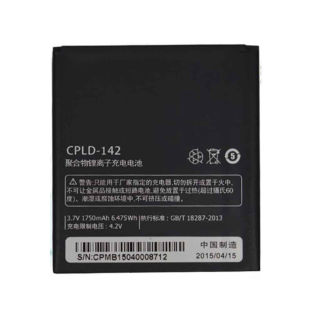 3.7V 1750mAh CPLD-142 Smartphone Battery for Coolpad 5313S