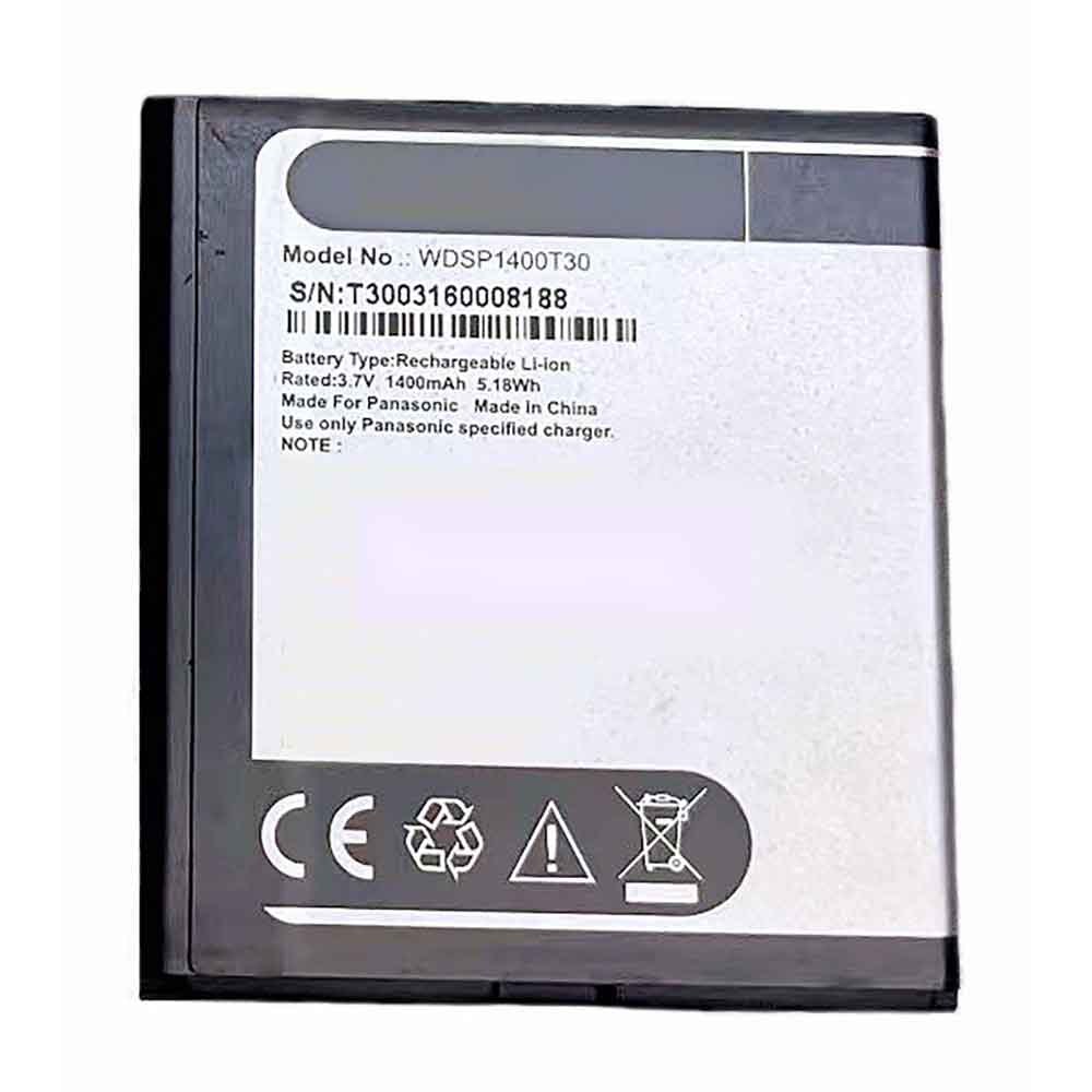 3.7V 1400mAh WDSP1400T30 Smartphone Battery for Panasonic T30