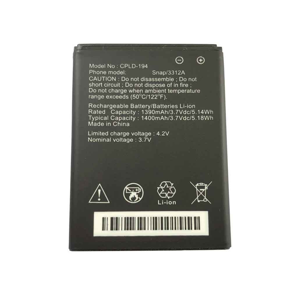 3.7V 1400mAh CPLD-194 Smartphone Battery for Coolpad Snap 3312A
