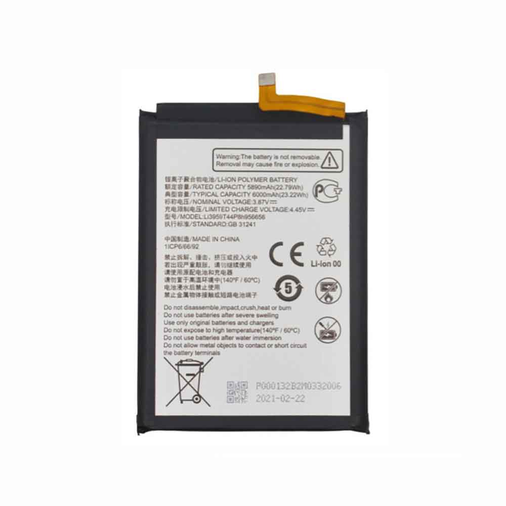 3.87V 6000mAh Li3959T44P8h956656 Smartphone Battery for ZTE N909 N900 N909D V818 U818