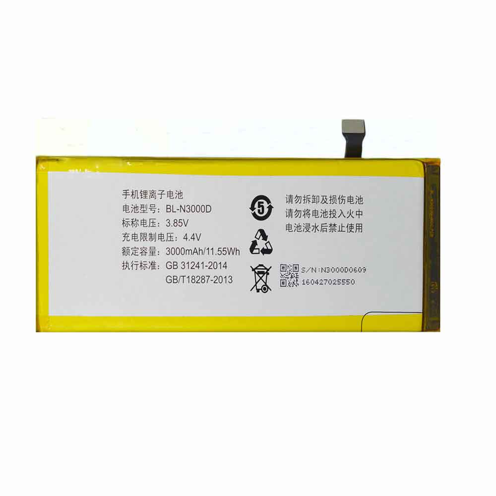 3.85V 3000mAh BL-N3000D Smartphone Battery for Gionee Elife S8 GN9011 GN9011L