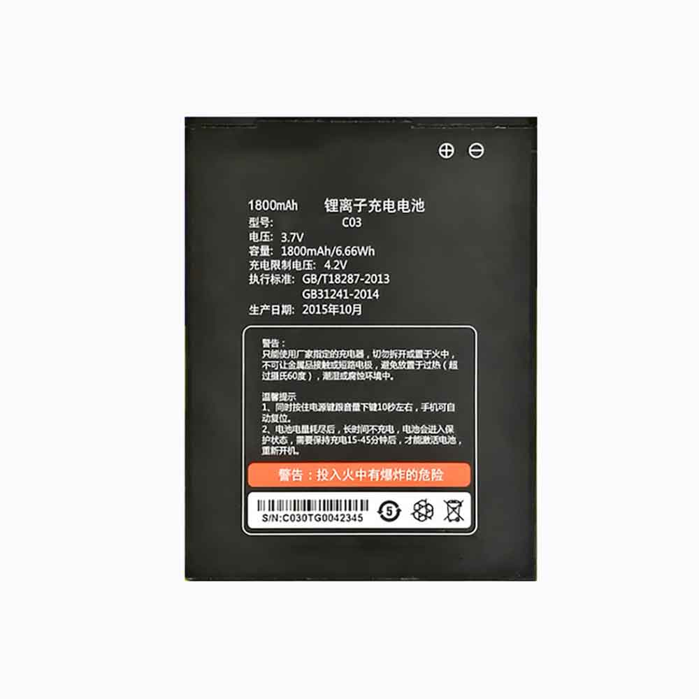 3.7V 1800mAh C03 Smartphone Battery for Changhong C03