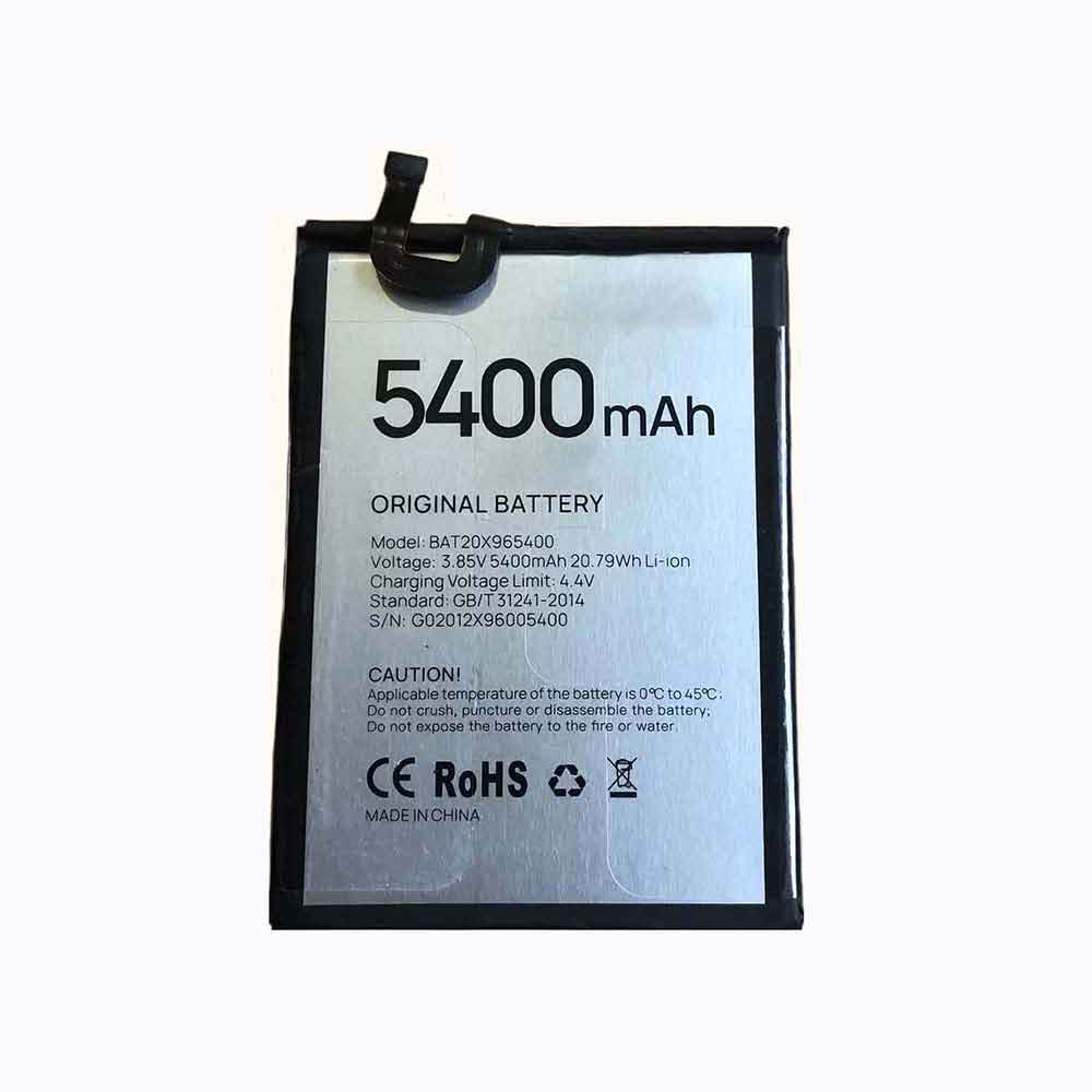 3.85V 5400mAh BAT20X965400 Smartphone Battery for Doogee X96, X96 Pro