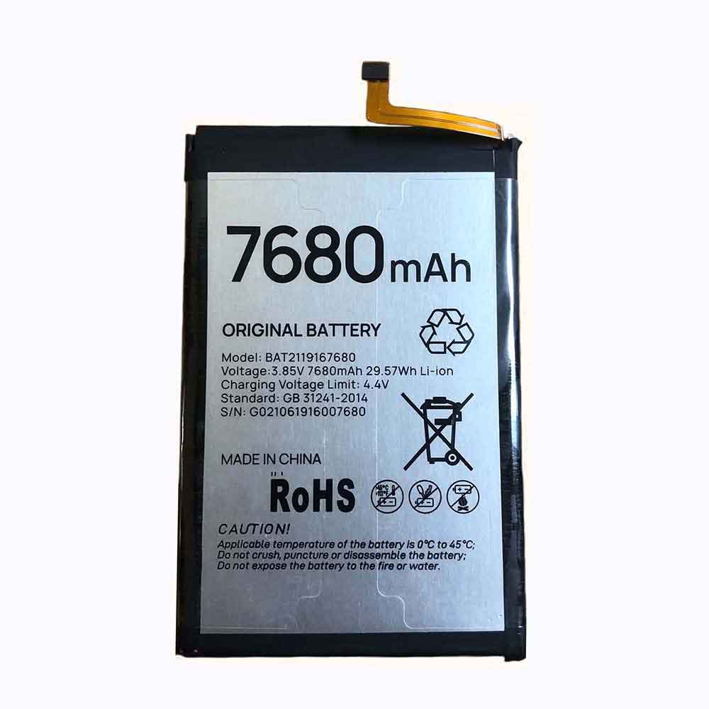 3.85V 7680mAh BAT2119167680 Smartphone Battery for Ulefone Note 12P