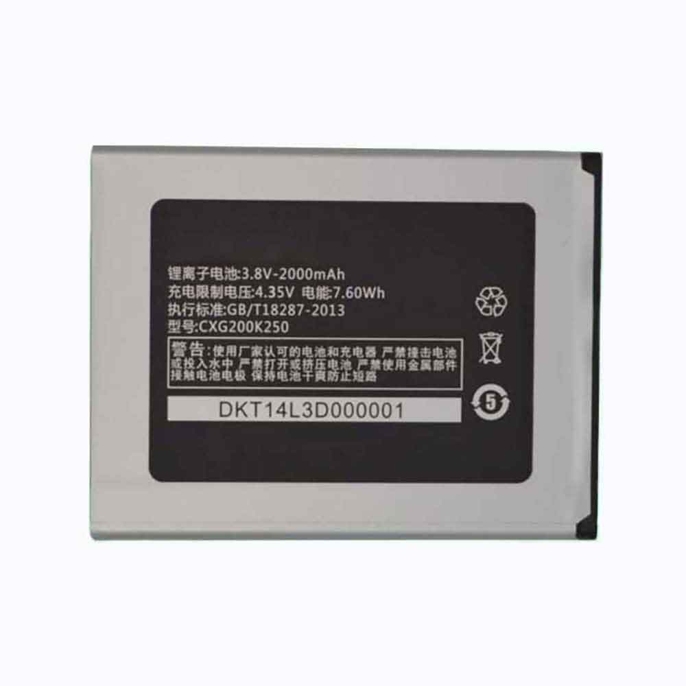 3.8V 2000mAh CXG200K250 Smartphone Battery for Konka K25