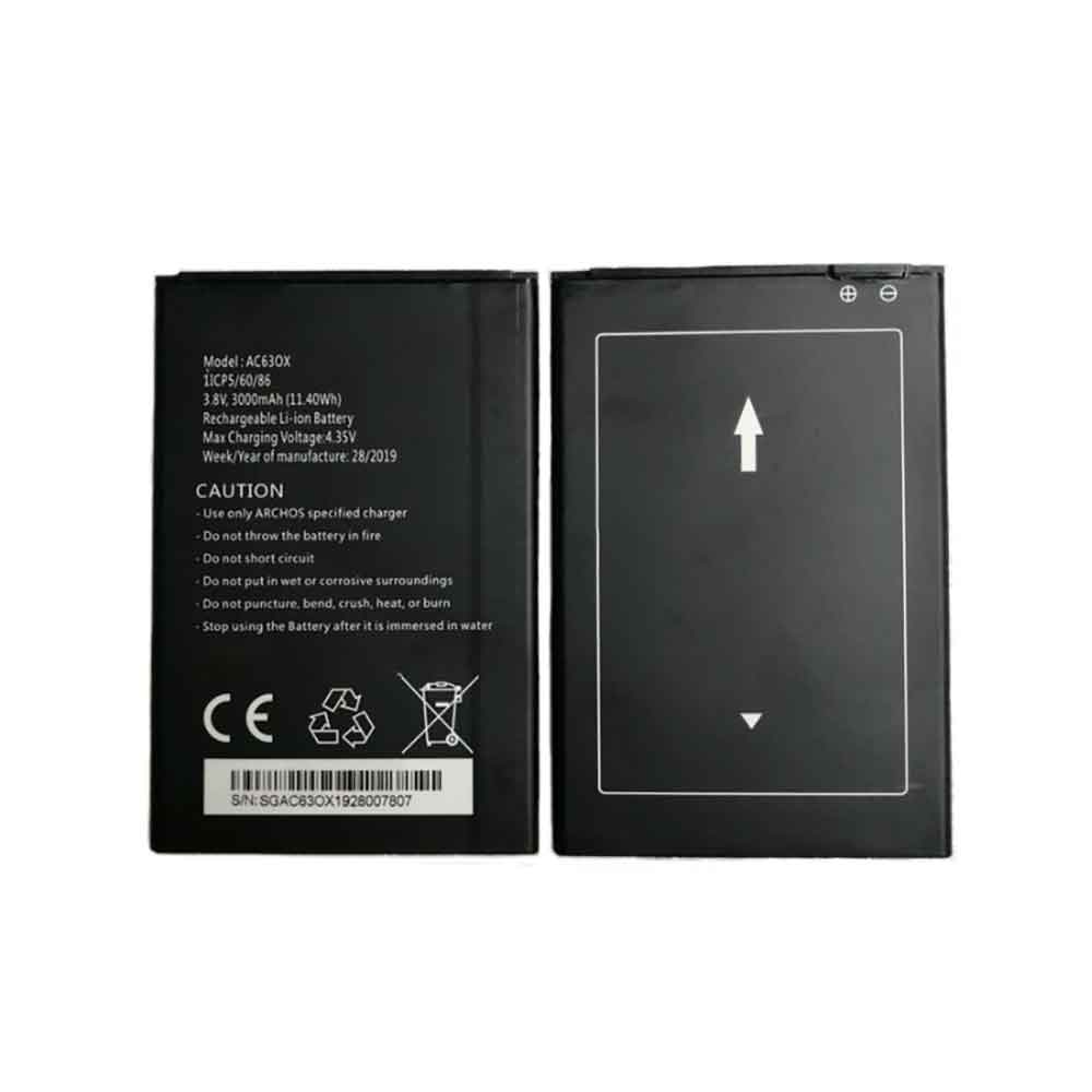 3.8V 3000mAh AC63OX Smartphone Battery for Archos AC63OX