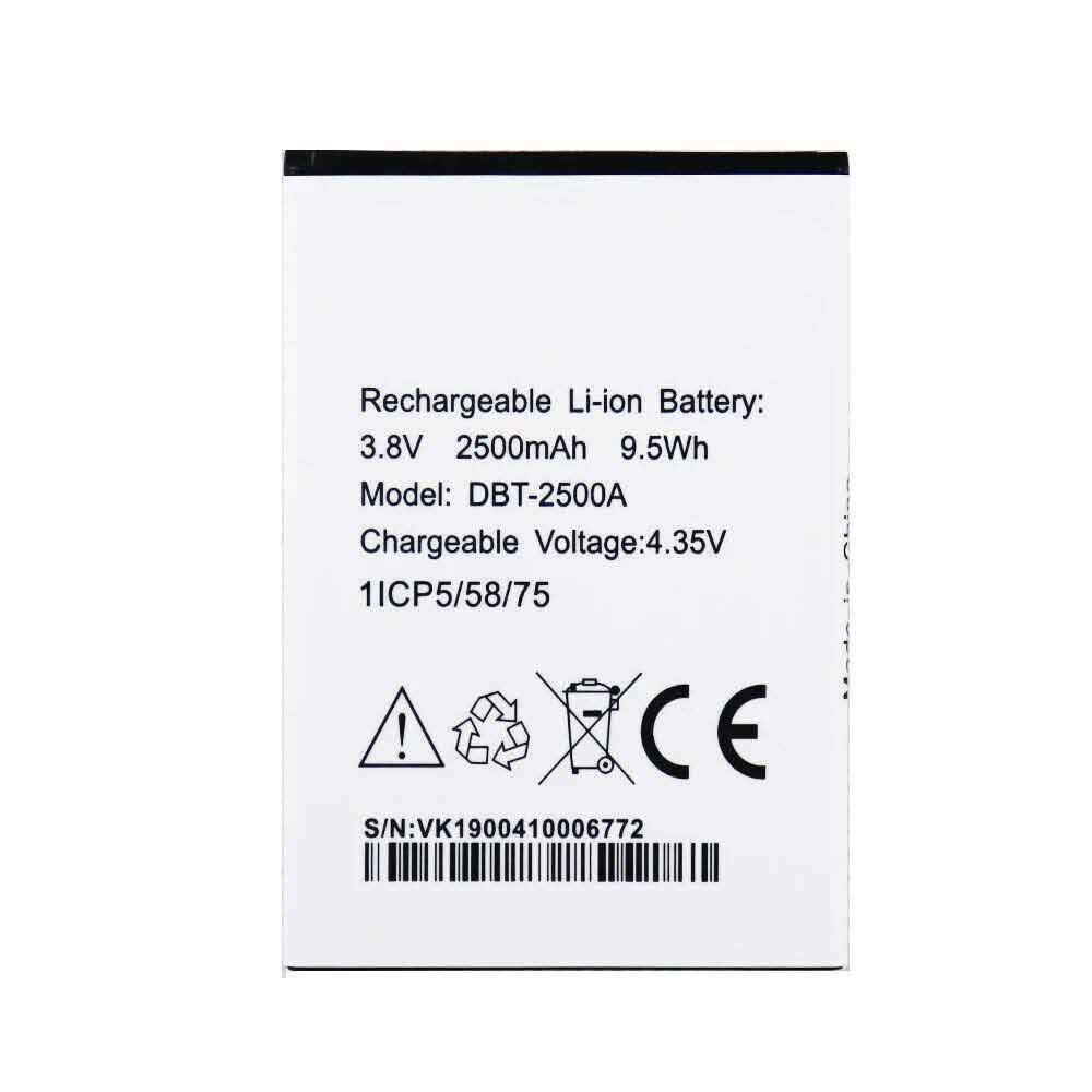 3.8V 2500mAh DBT-2500A Smartphone Battery for Doro 8035