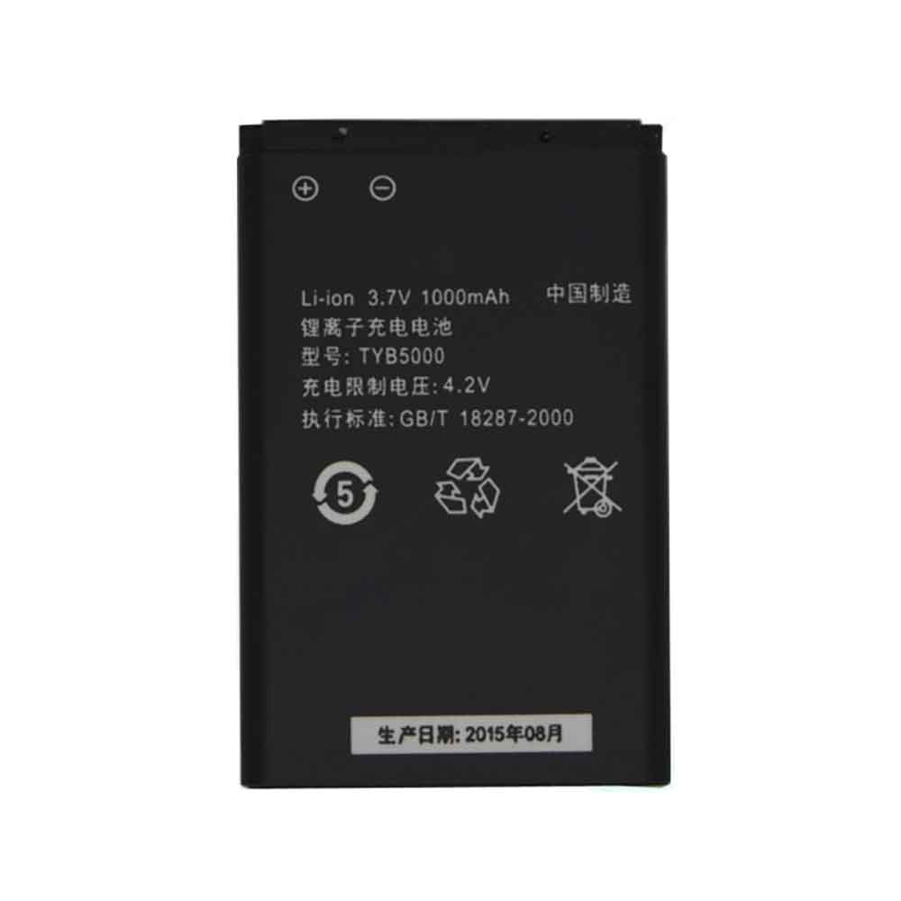 3.7V 1000mAh TYB5000 Smartphone Battery for K-Touch F6206 A1600 B2030C B2033C F6219 TBC7001
