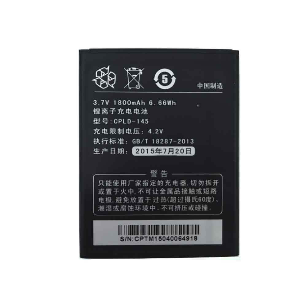 3.7V 1800mAh CPLD-145 Smartphone Battery for Coolpad 8707
