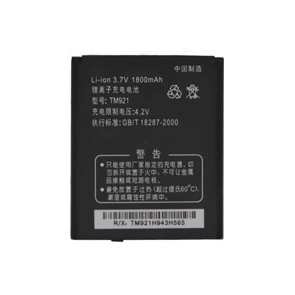 3.7V 1800mAh TM921 Smartphone Battery for K-Touch A907 A909 A930 B920 B922 A908