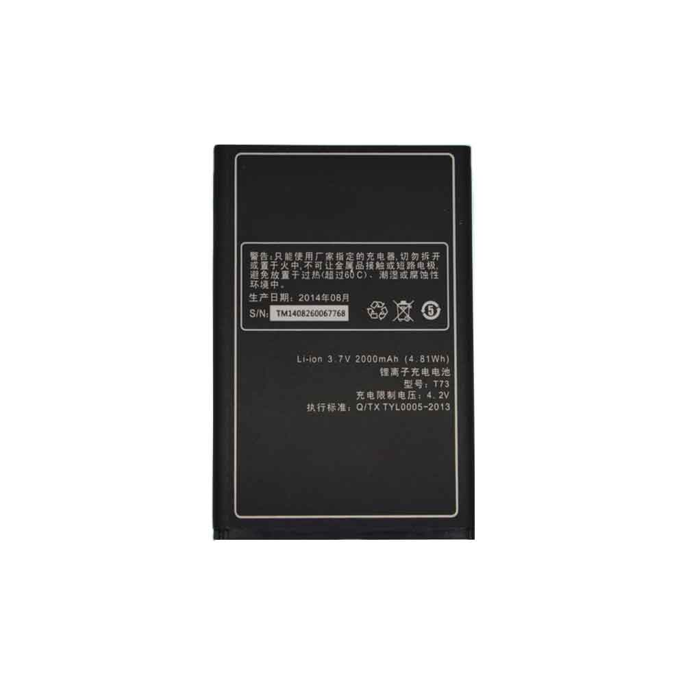 3.7V 2000mAh T73 Smartphone Battery for K-Touch T73