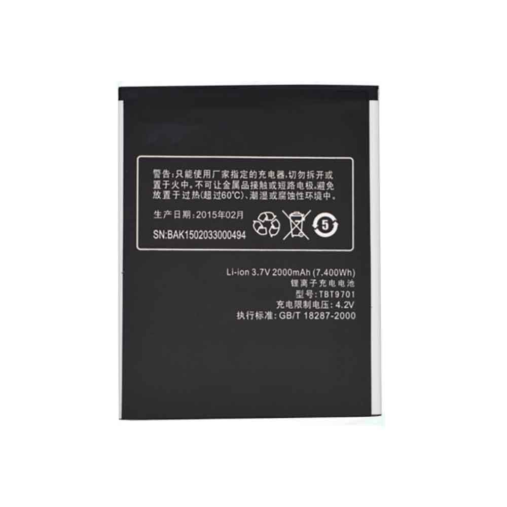 3.7V 2000mAh TBT9701 Smartphone Battery for K-Touch E80 E88 S5 S5T T91 T96 W95 T810 U90