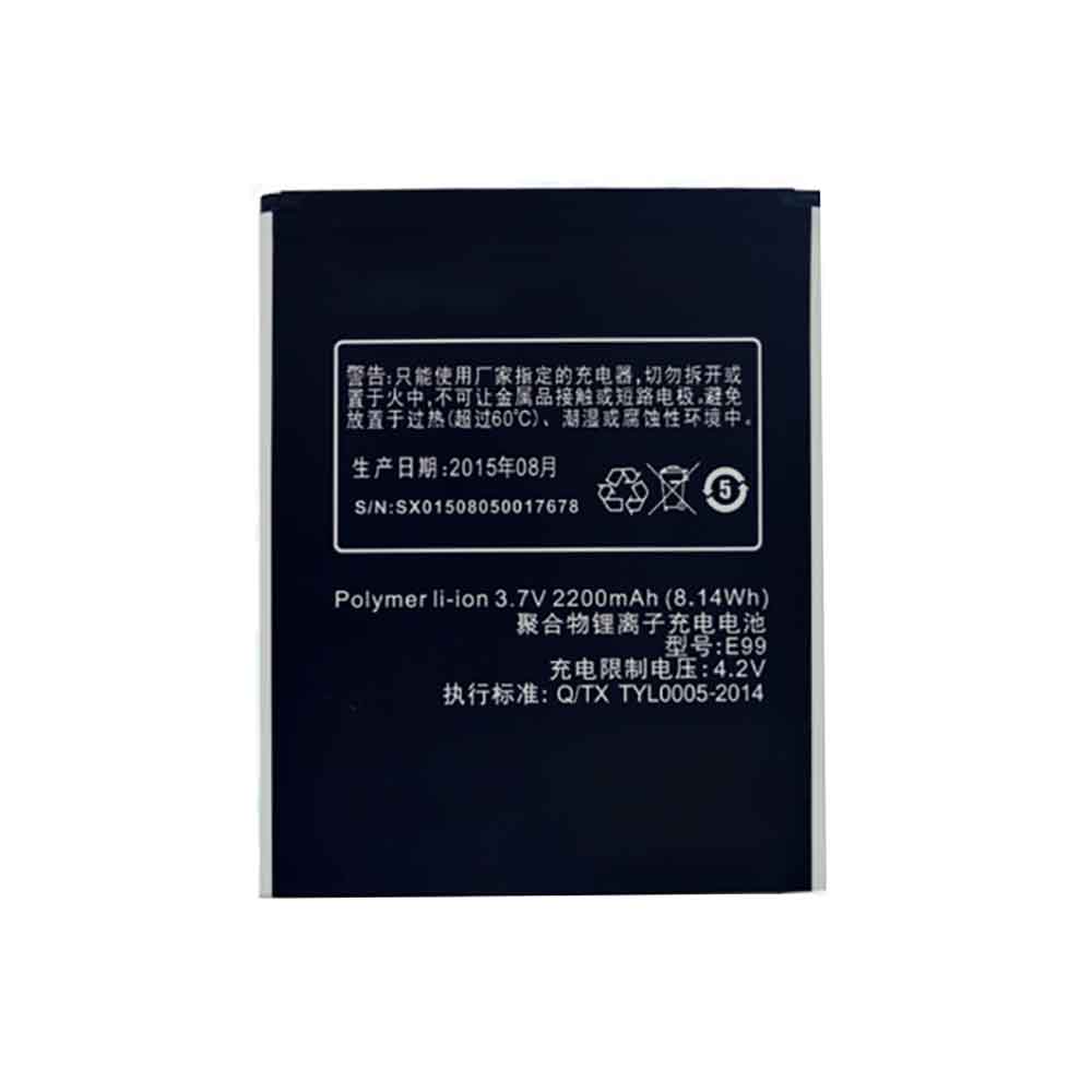 3.7V 2200mAh E99 Smartphone Battery for K-Touch E99