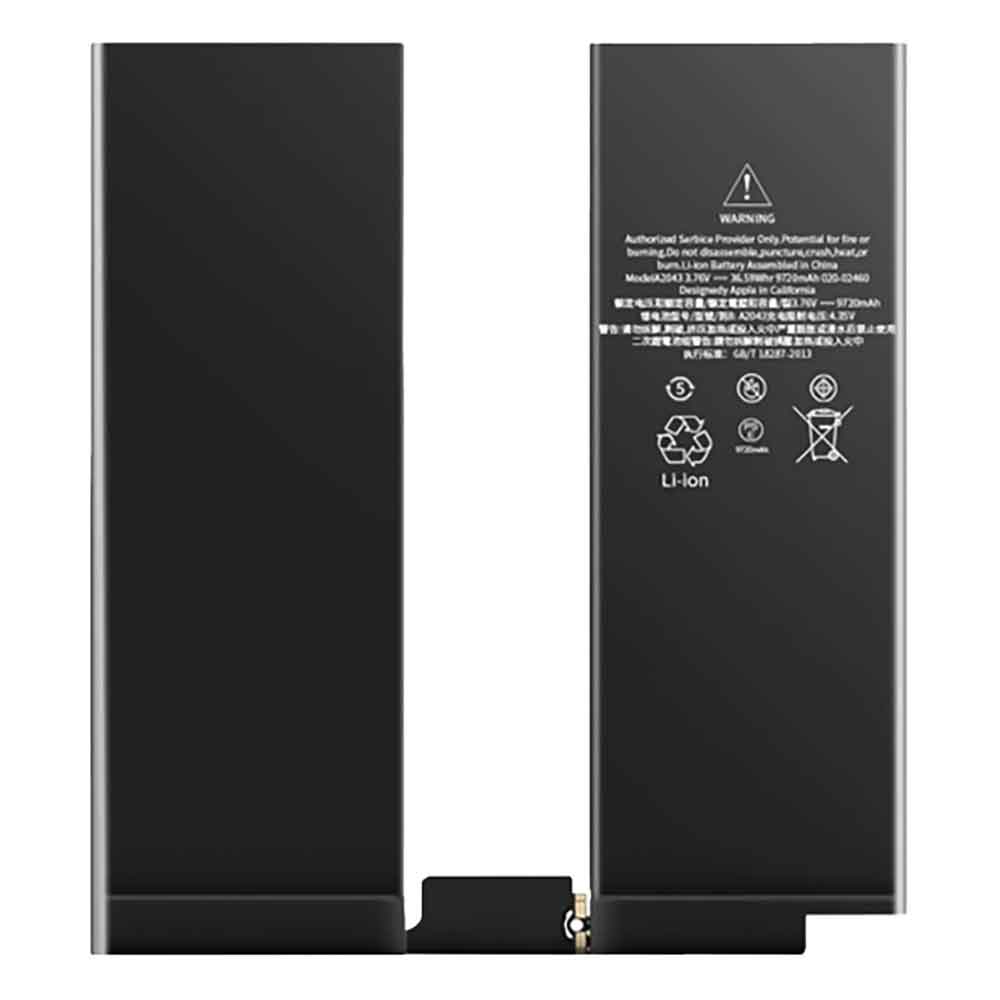 3.76V 9720mAh A2043 Tablet Battery for Apple iPad Pro 12.9 3rd Generation