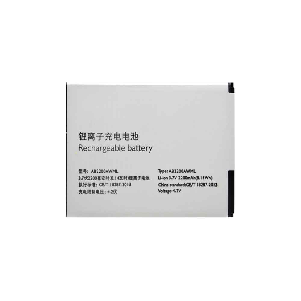 3.7V 2200mAh AB2200AWML Smartphone Battery for Philips T3500 W3500 W3509