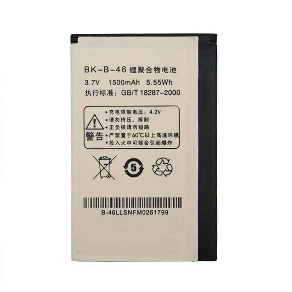 3.7V 1500mAh BK-B-46 Smartphone Battery for BBK V1 S3 V312 K302