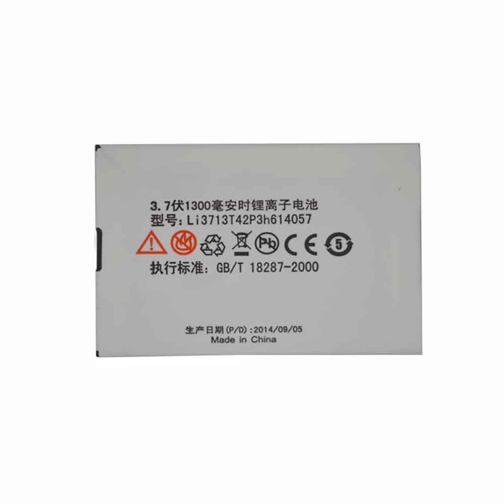 3.7V 1300mAh Li3713T42P3h614057 Smartphone Battery for ZTE D800 G660 G380 F165 T165I