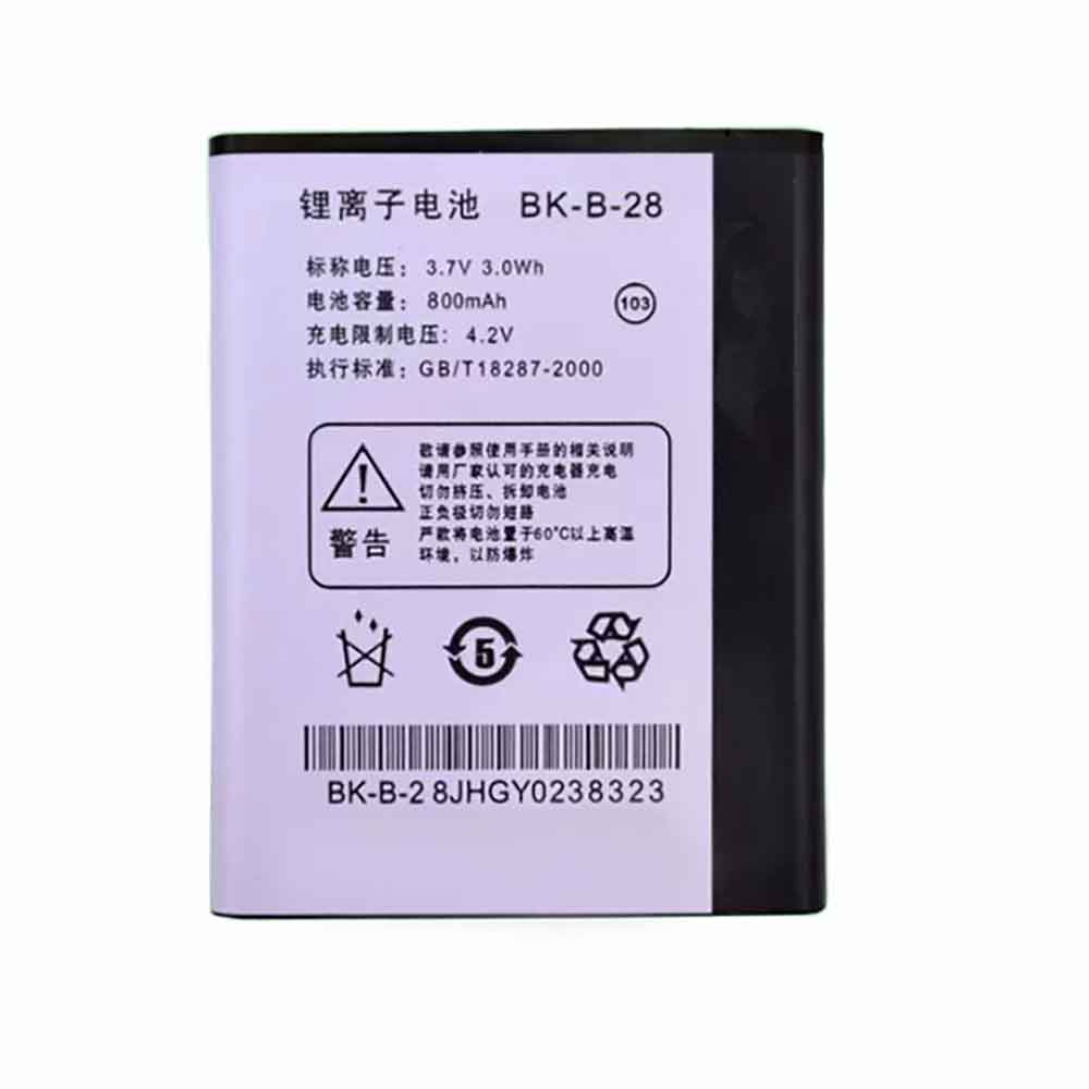3.7V 800mAh BK-B-28 Smartphone Battery for BBK i188 i269