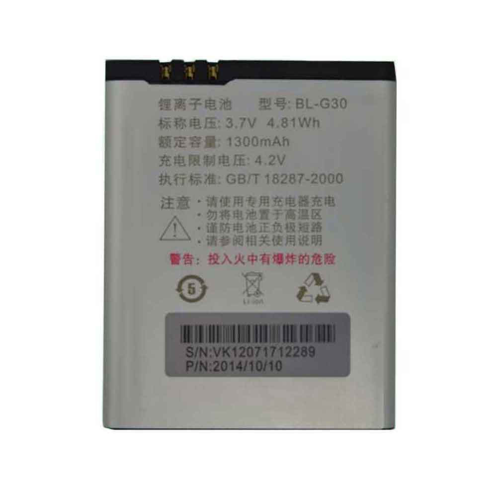 3.7V 1300mAh BL-G30 Smartphone Battery for Doov iEva D7