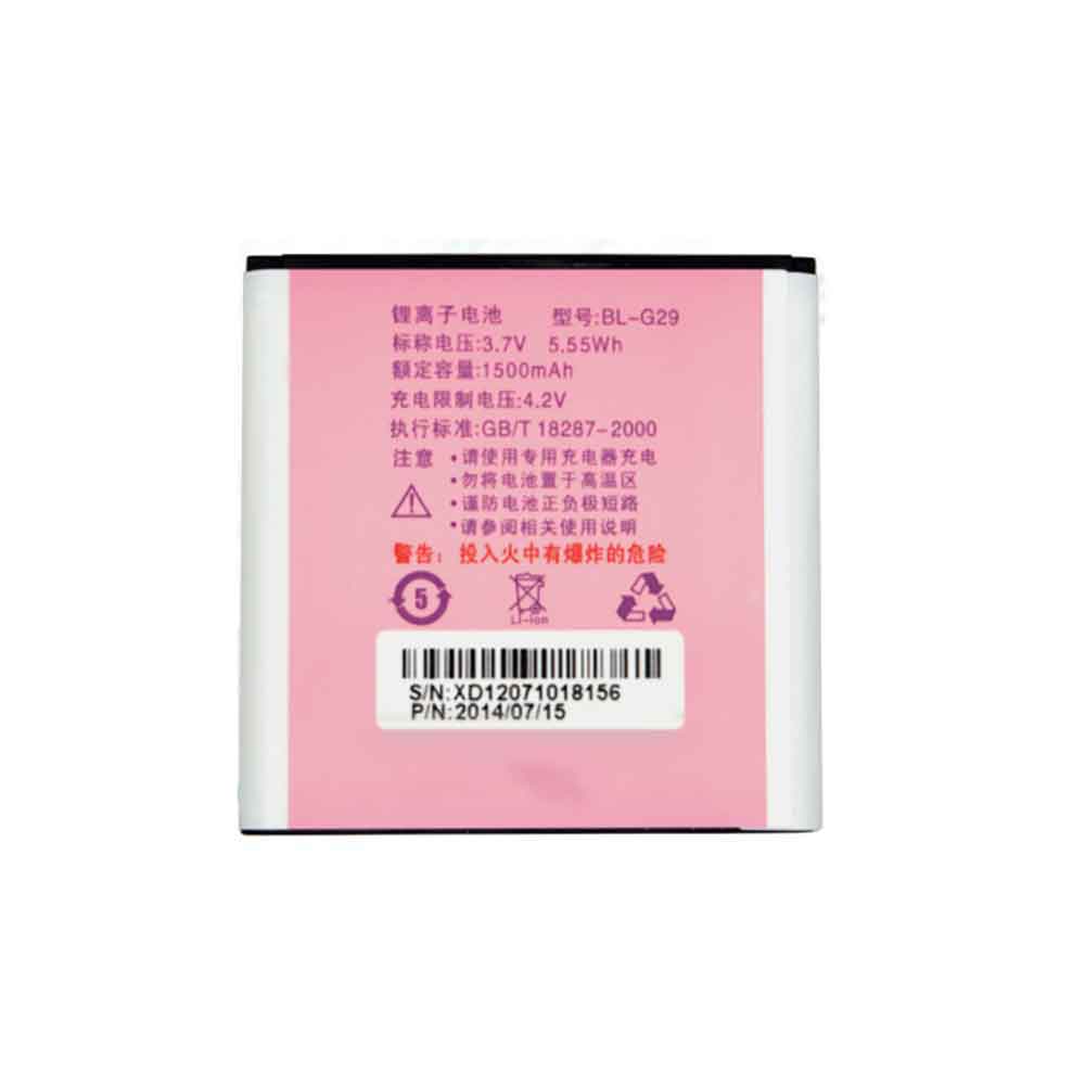 3.7V 1500mAh BL-G29 Smartphone Battery for Doov D2 D200T D210T