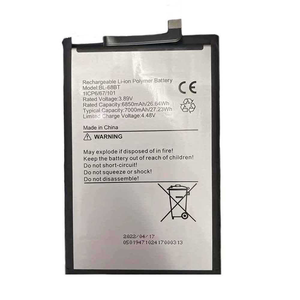 3.89V 7000mAh BL-68BT Smartphone Battery for Tecno Pova Neo 2
