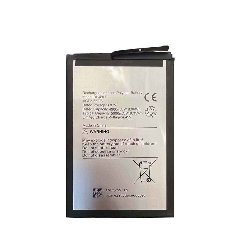 3.87V 5000mAh BL-49LT Smartphone Battery for Tecno Camon 19