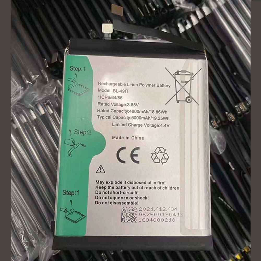 3.85V 5000mAh BL-49IT Smartphone Battery for Tecno BL-49IT