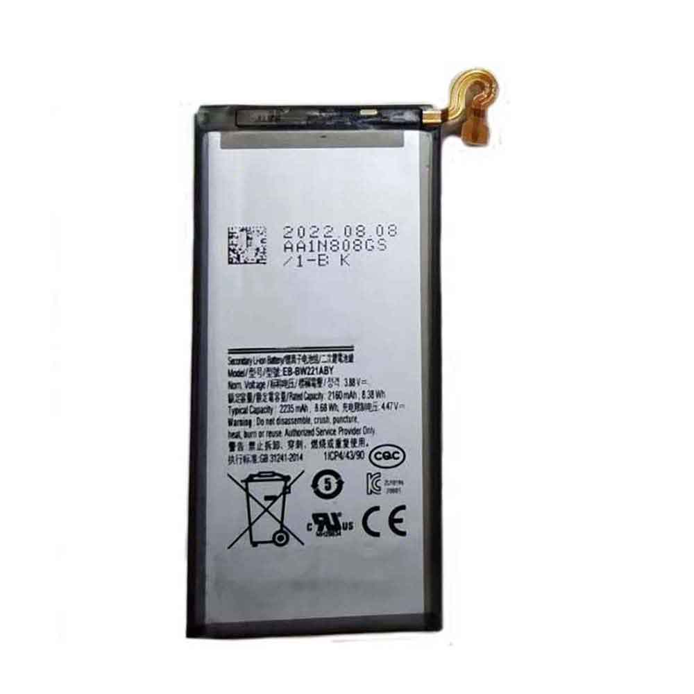 3.88V 2235mAh EB-BW221ABY Smartphone Battery for Samsung W2021