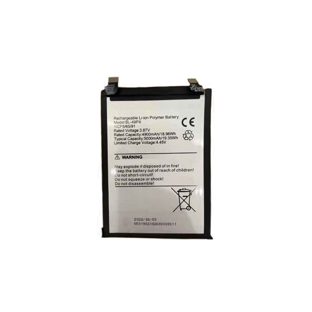3.87V 5000mAh BL-49PX Smartphone Battery for Infinix BL-49PX