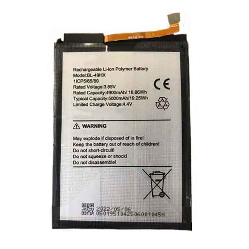 3.85V 5000mAh BL-49HX Smartphone Battery for Infinix BL-49HX